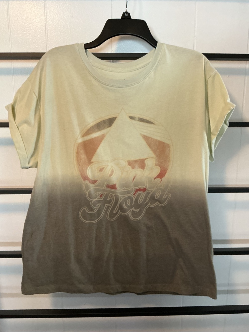 VGC Women’s Size Medium Ombré, Wonderly, PINK FLOYD, Cuffed SS Tshirt, C7